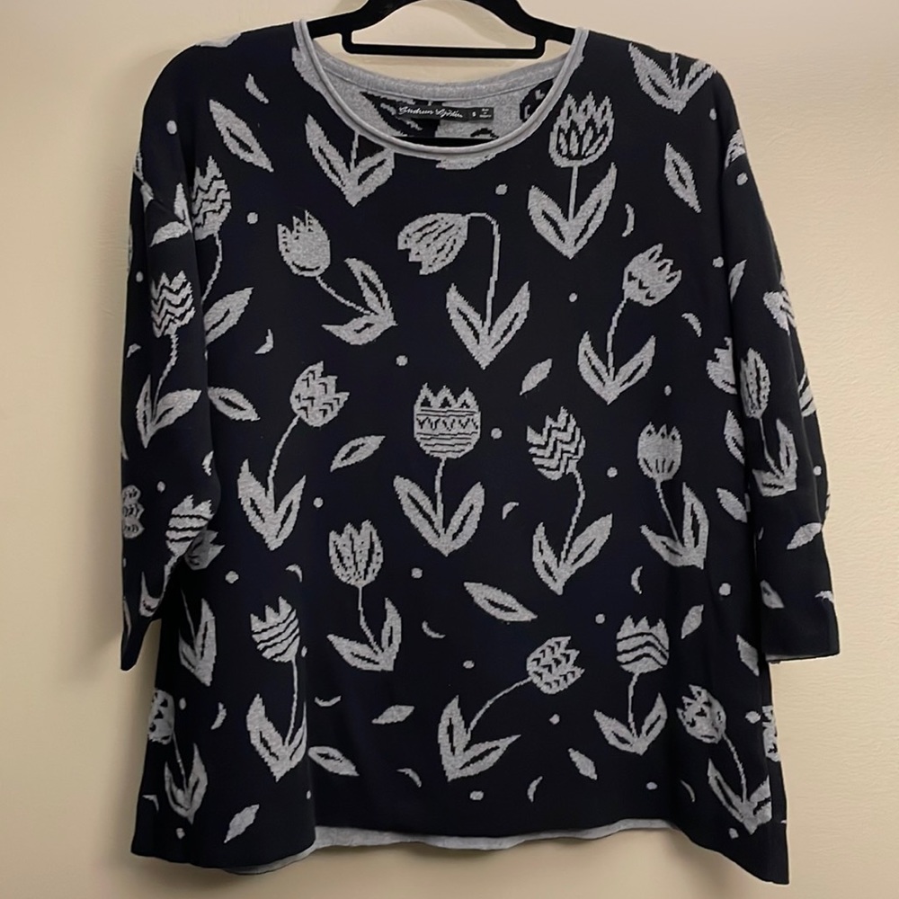 Gudrun Sjoden Black/Grey ‘Violin’ Sweater
